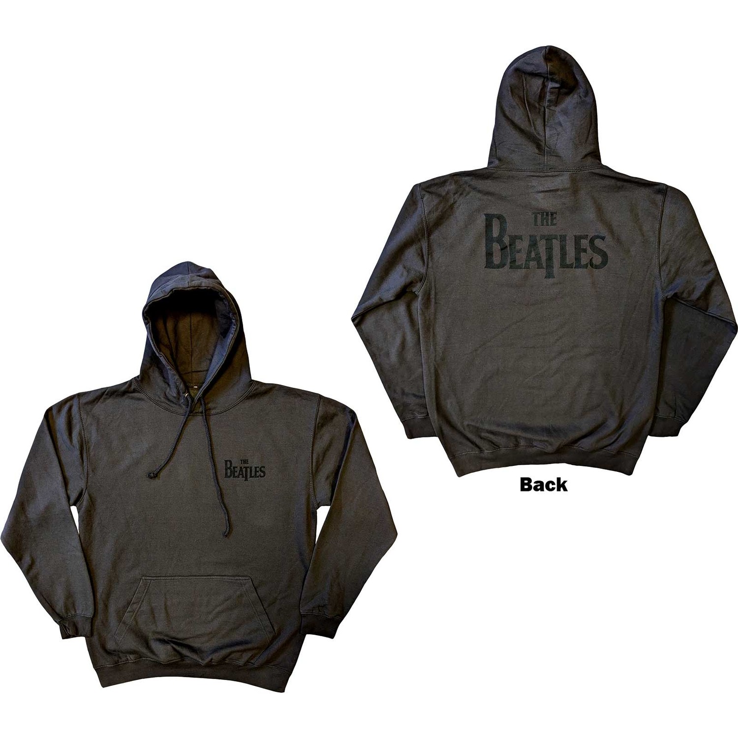 The Beatles Unisex Pullover Hoodie: Drop T Logo (Back Print) (Medium)