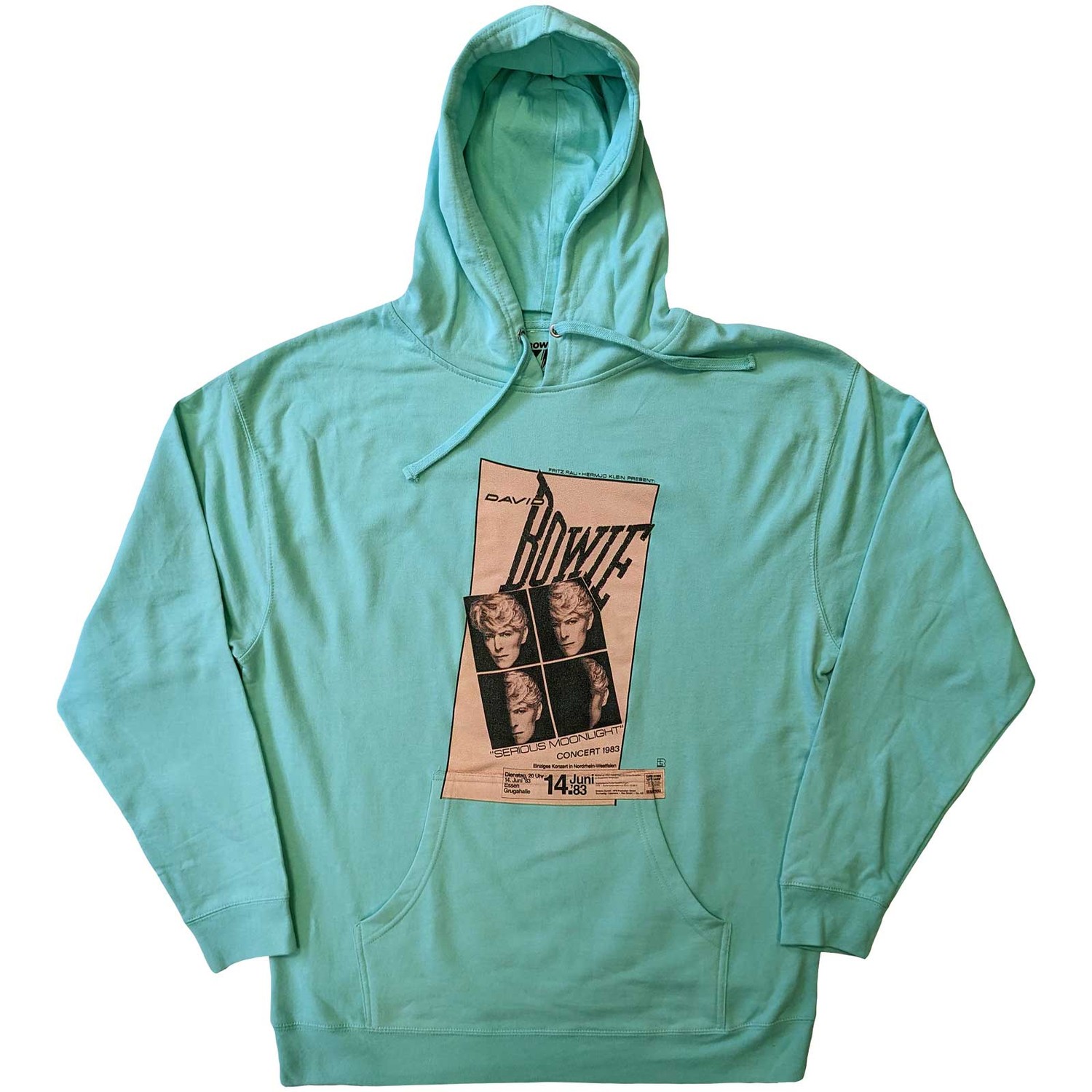 David Bowie Unisex Pullover Hoodie: Concert '83 (Medium)