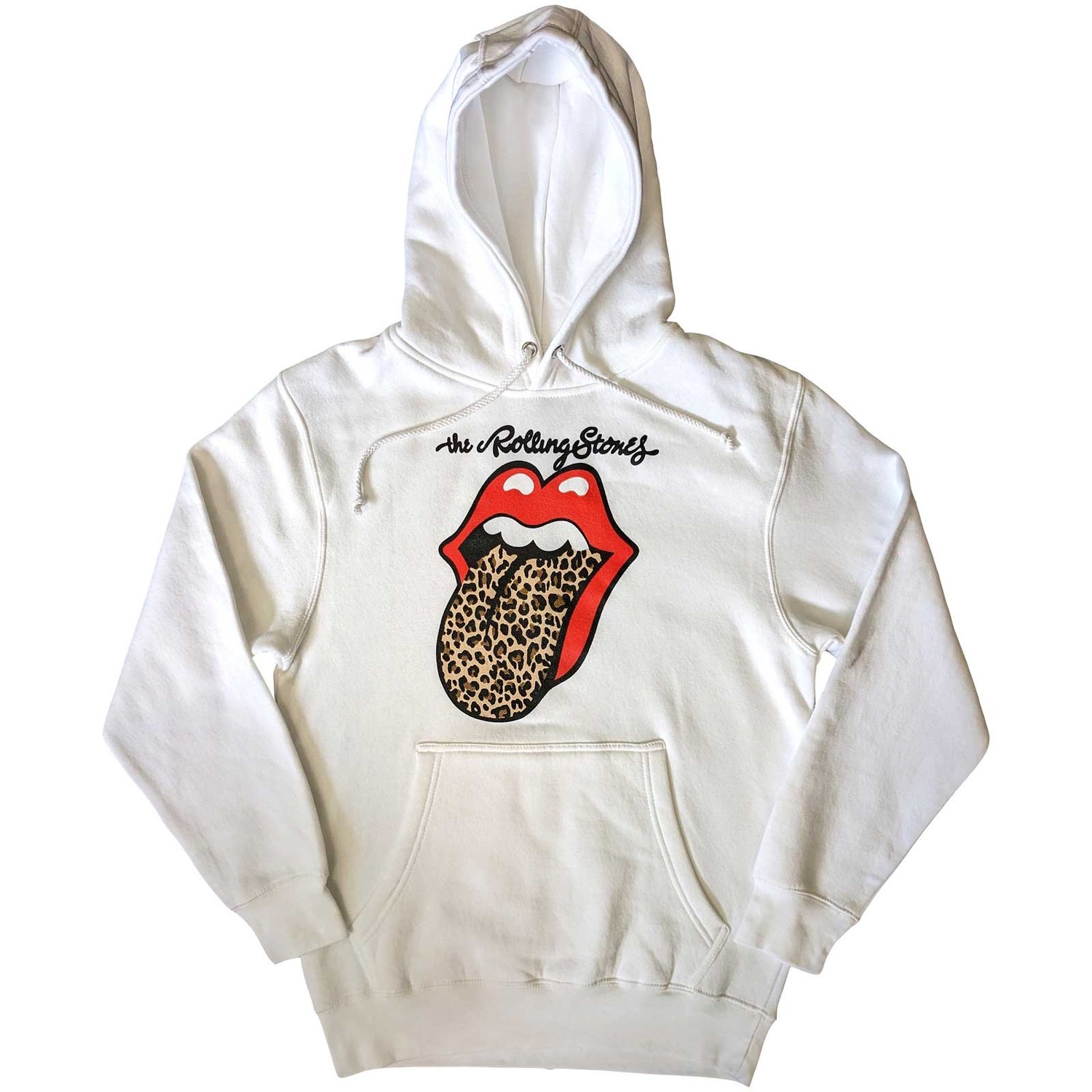 The Rolling Stones Unisex Pullover Hoodie: Leopard Tongue (X-Large)