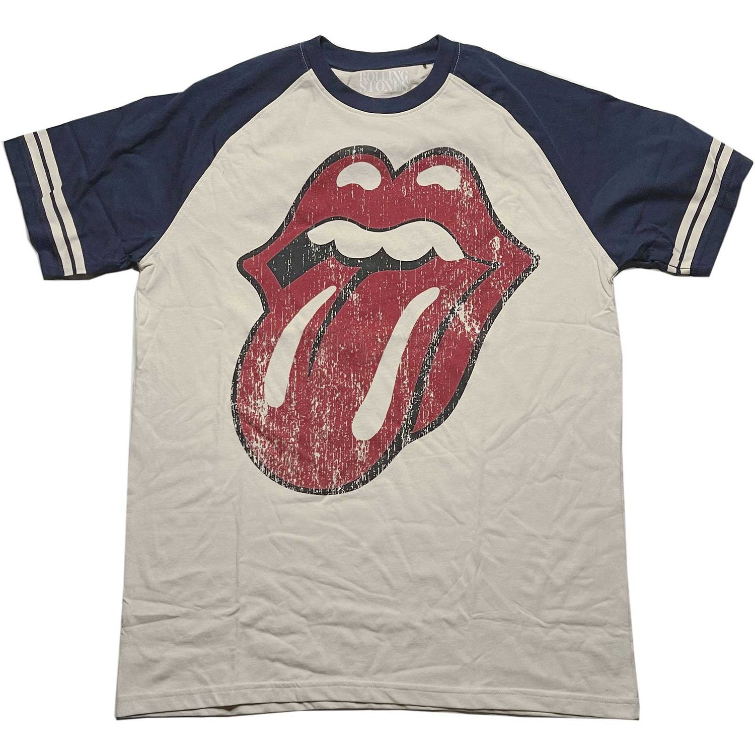 The Rolling Stones Unisex Raglan T-Shirt: Lick (Medium)