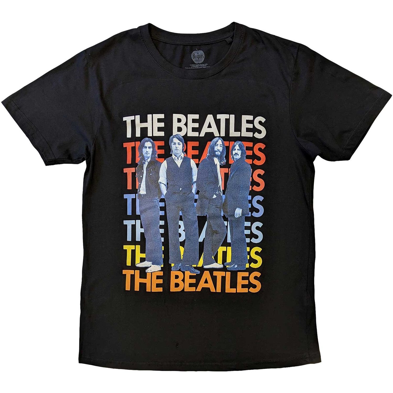 The Beatles Unisex T-Shirt: Iconic Multicolour (Large)