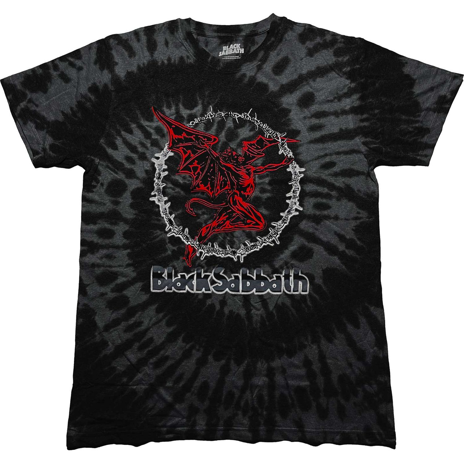 Black Sabbath Unisex T-Shirt: Red Henry (Wash Collection) (Small)