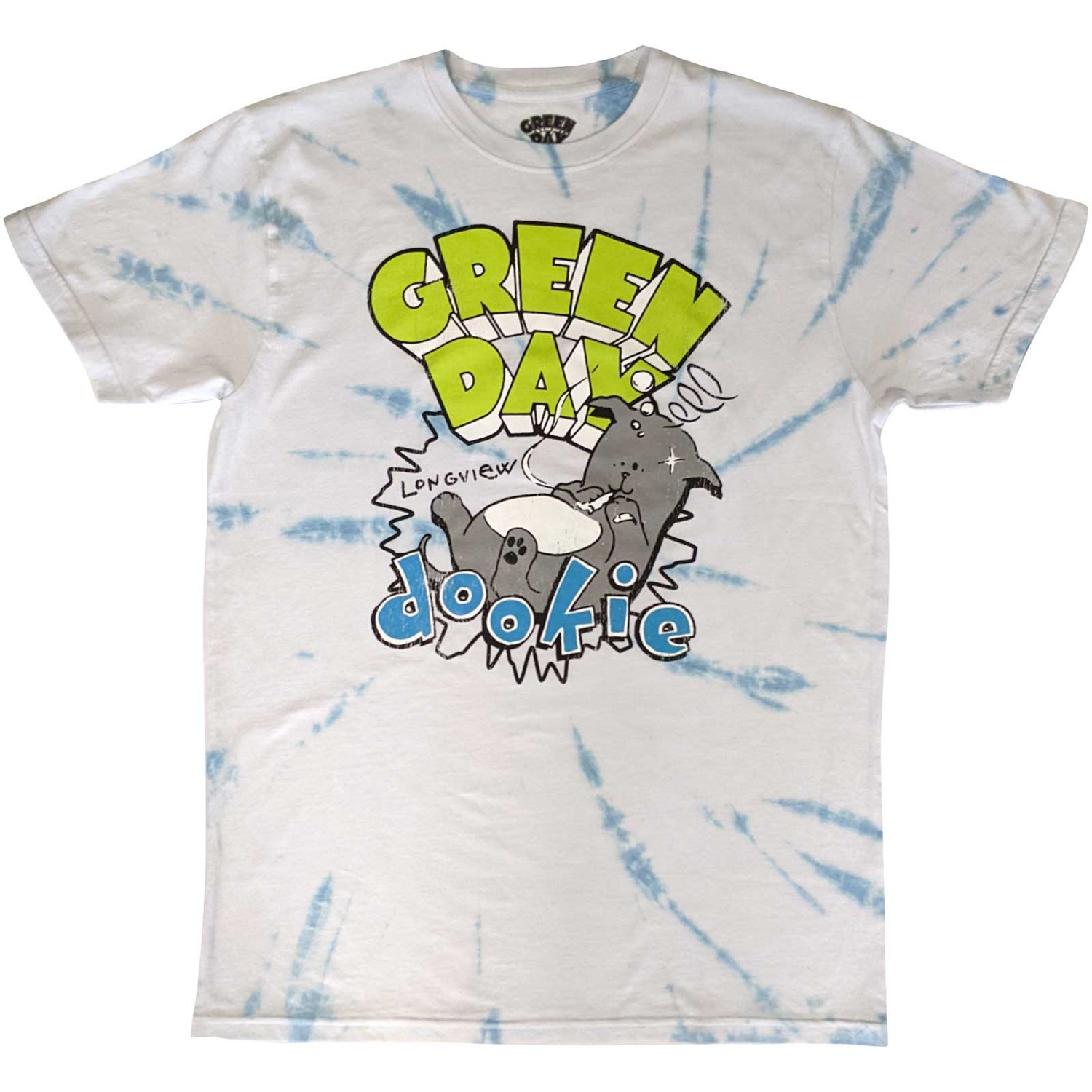 Green Day Unisex T-Shirt: Dookie Longview (Wash Collection) (Medium)
