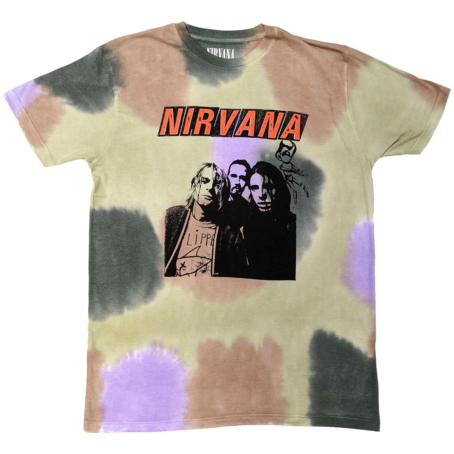 Nirvana Unisex T-Shirt: Flipper (Wash Collection) (Small)