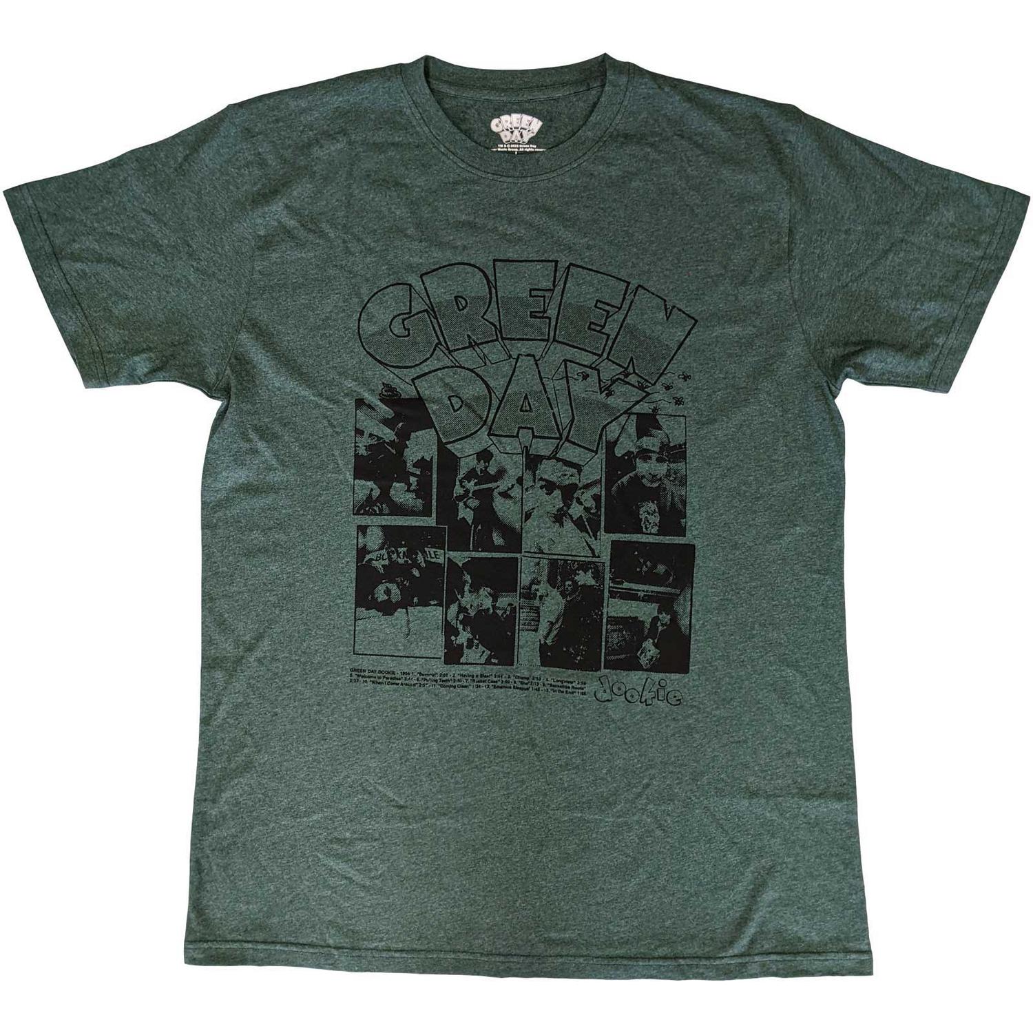 Green Day Unisex T-Shirt: Dookie Frames (Large)