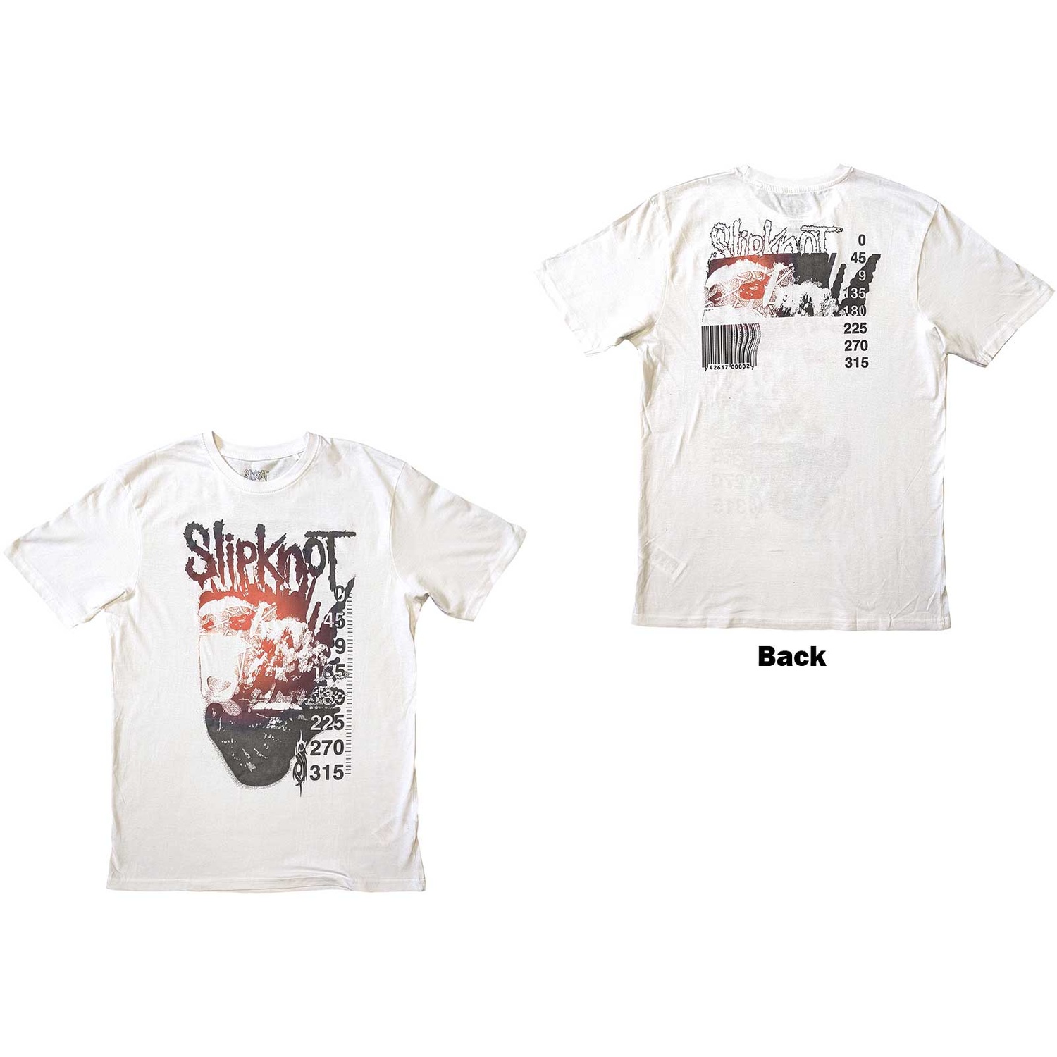 Slipknot Unisex T-Shirt: The End (Back Print) (Large)