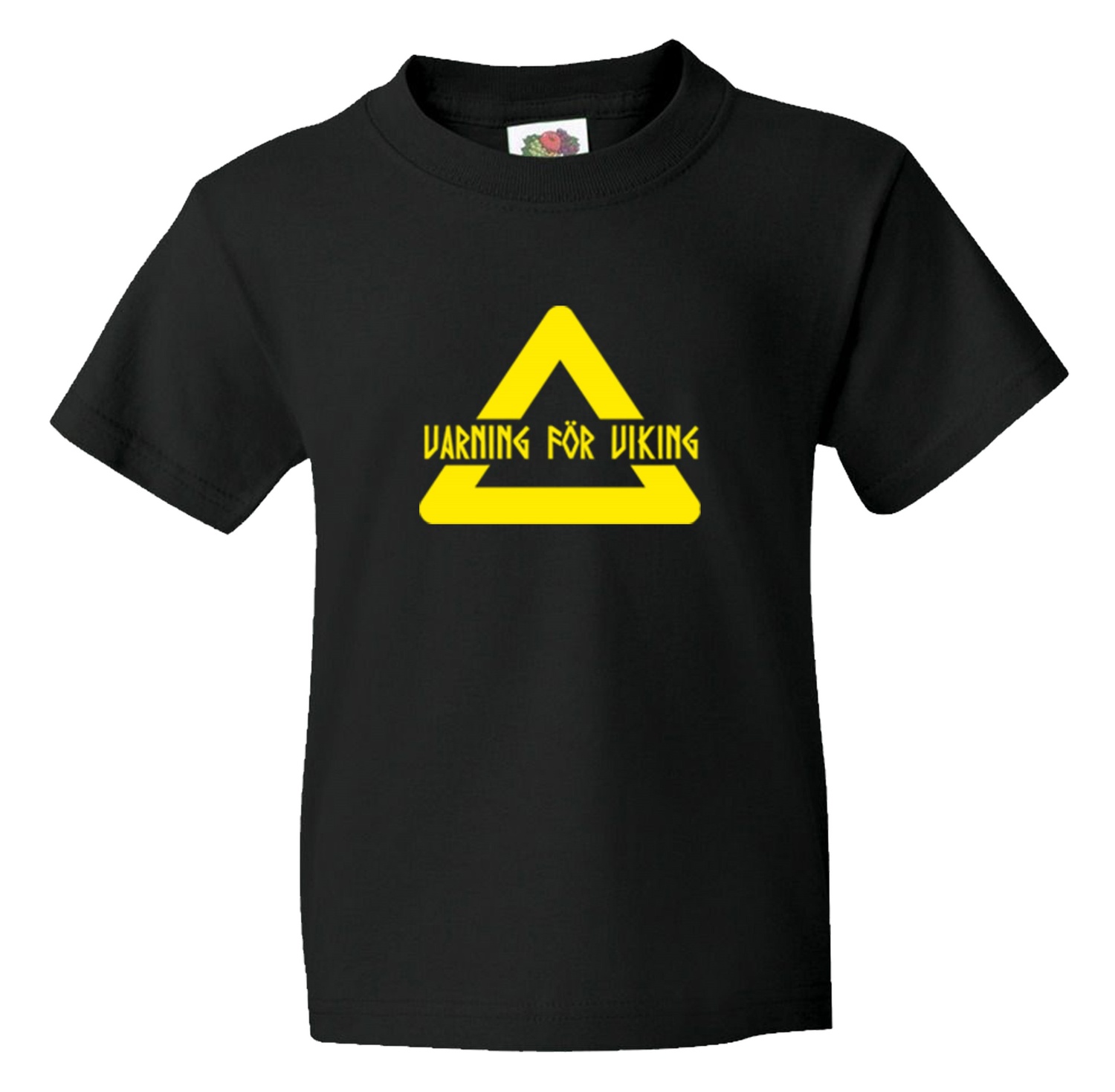 Barn t-shirt: Varning För Viking - Viking Art Kollektion (5-6 år)