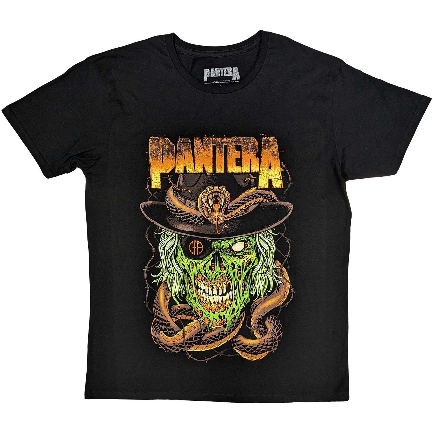 Pantera Unisex T-Shirt: Snake & Skull (Small)