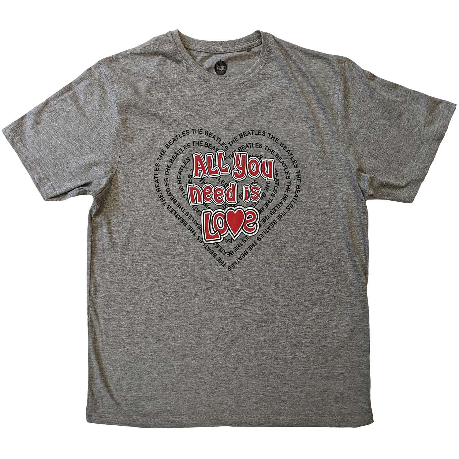 The Beatles Unisex T-Shirt: All You Need Is Love Heart (Medium)