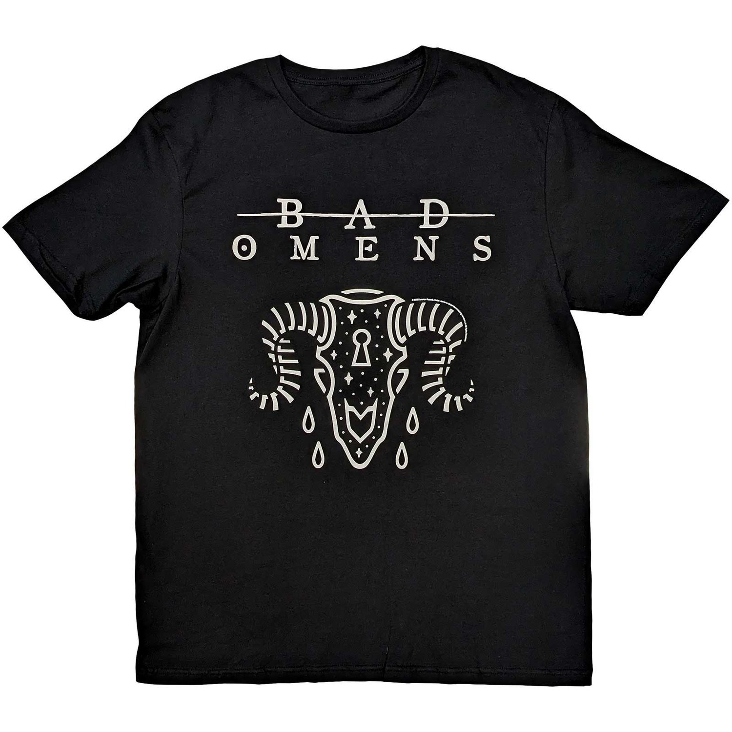 Bad Omens Unisex T-Shirt: Ram Skull (Large)
