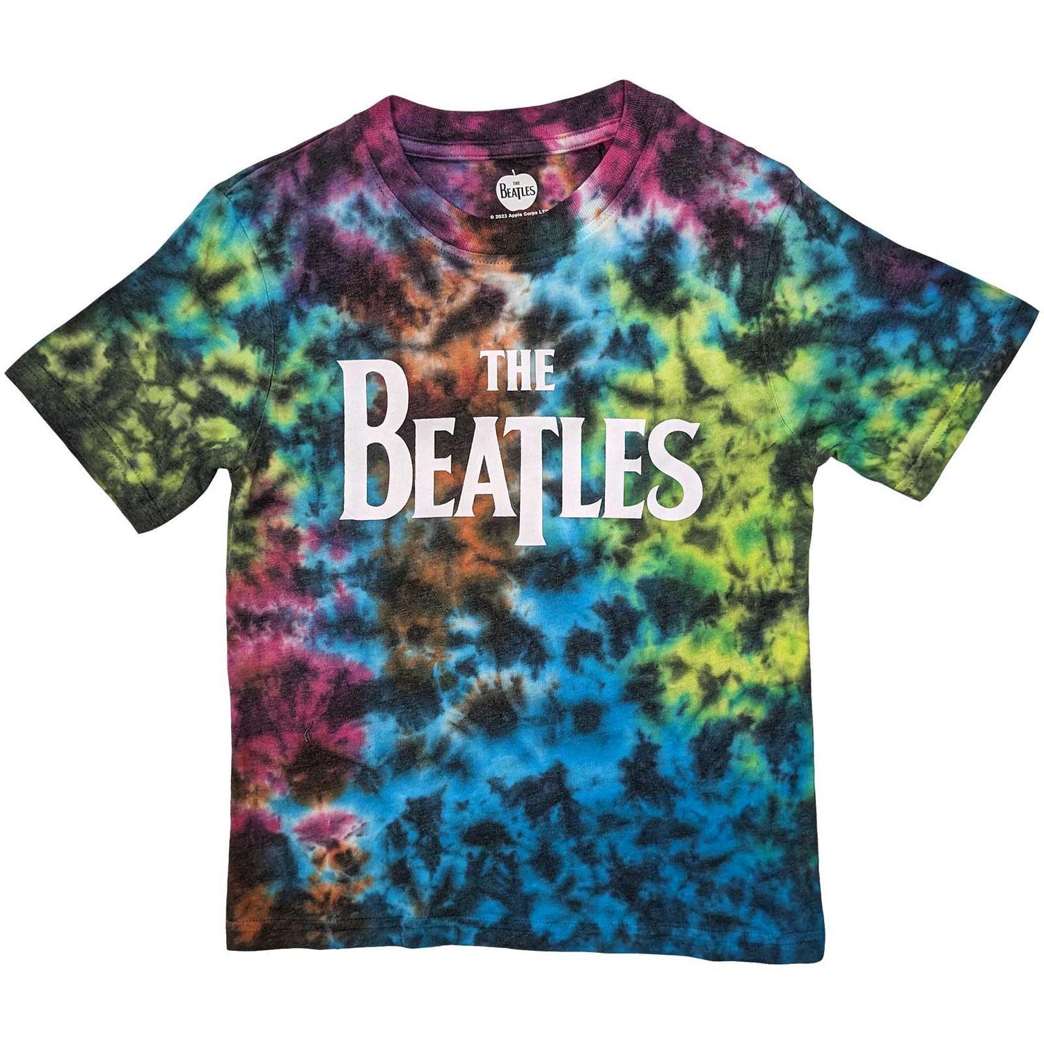 The Beatles Kids T-Shirt: Drop T Logo (Wash Collection) (7-8 Years)