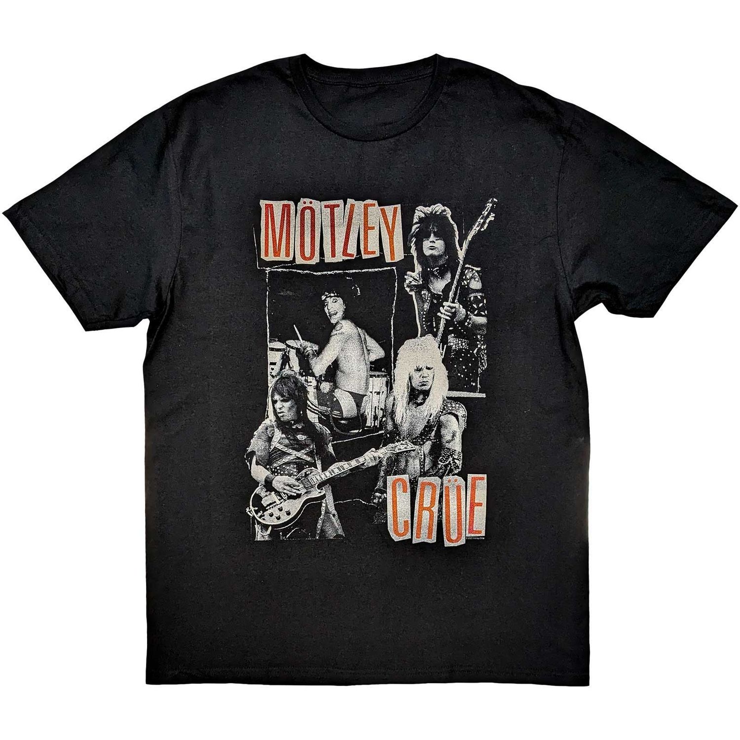 Motley Crue Unisex T-Shirt: Vintage Punk Collage (X-Large)