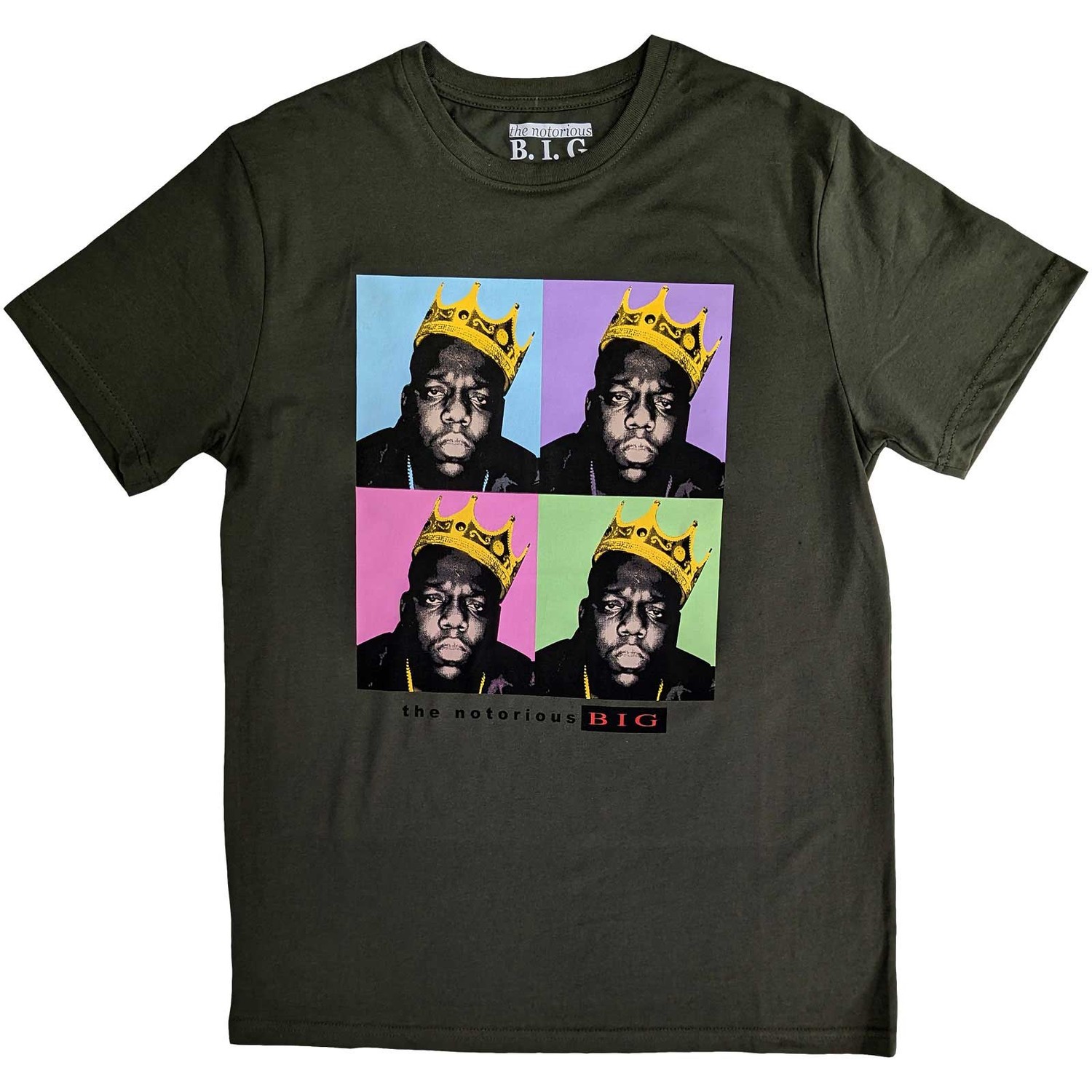 Biggie Smalls Unisex T-Shirt: Crown Pop Art (Small)
