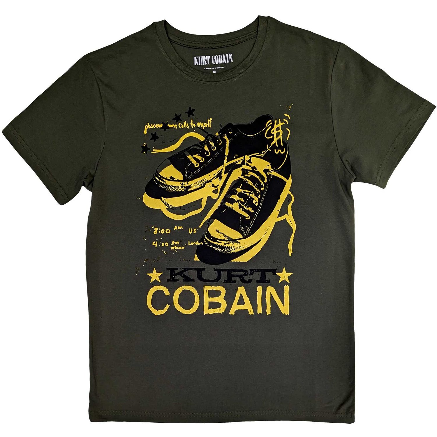 Kurt Cobain Unisex T-Shirt: Converse (Medium)