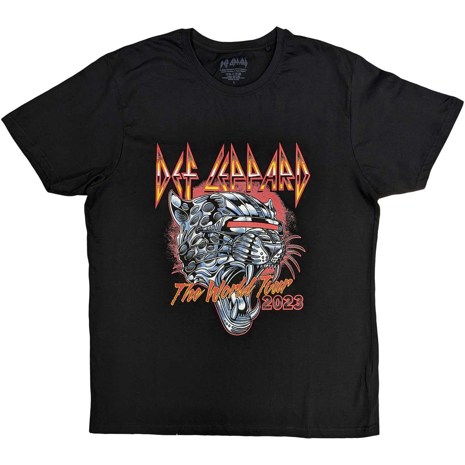 Def Leppard Unisex T-Shirt: Tour 2023 (Small)
