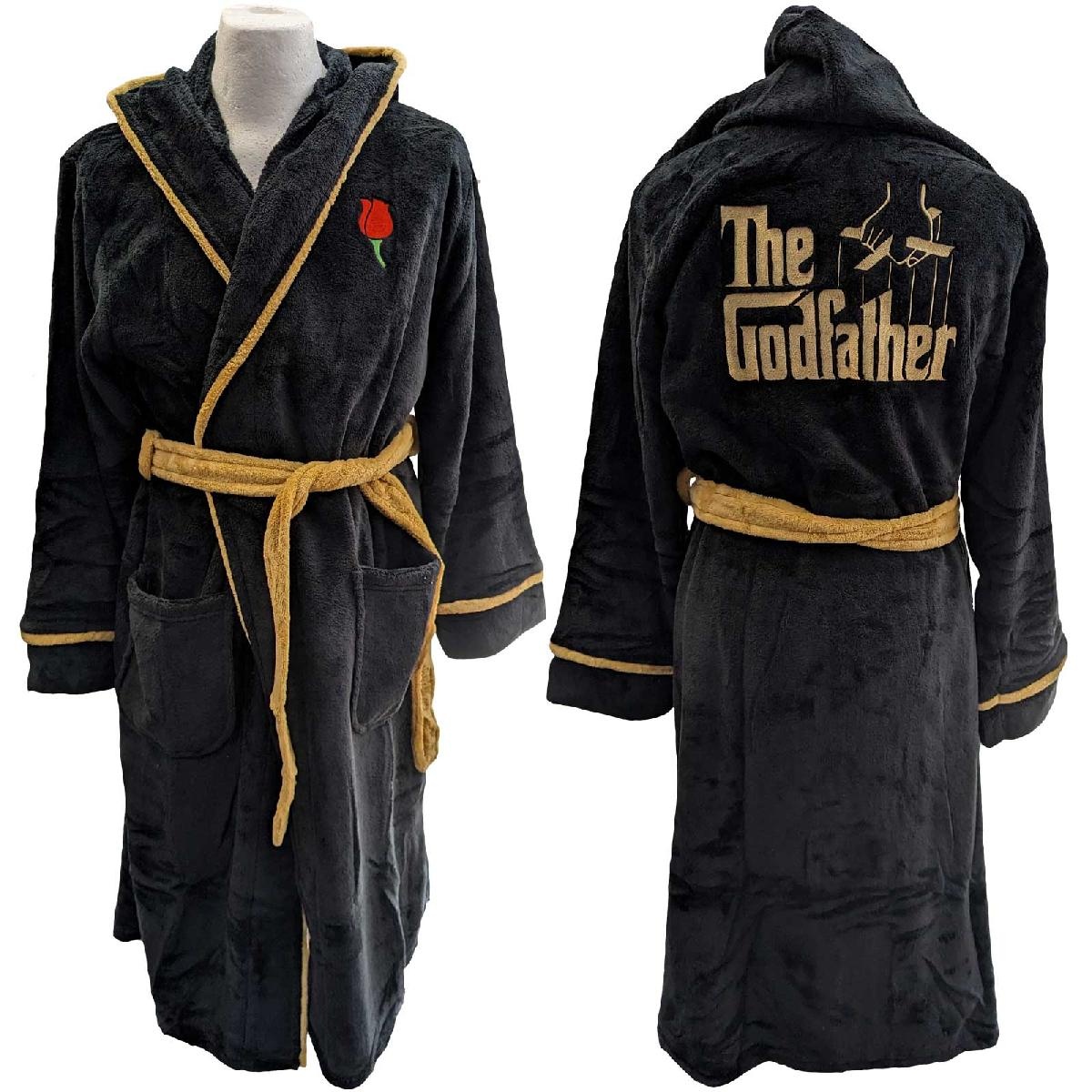 The Godfather Unisex Bathrobe: Rose & Logo (Medium - Large)