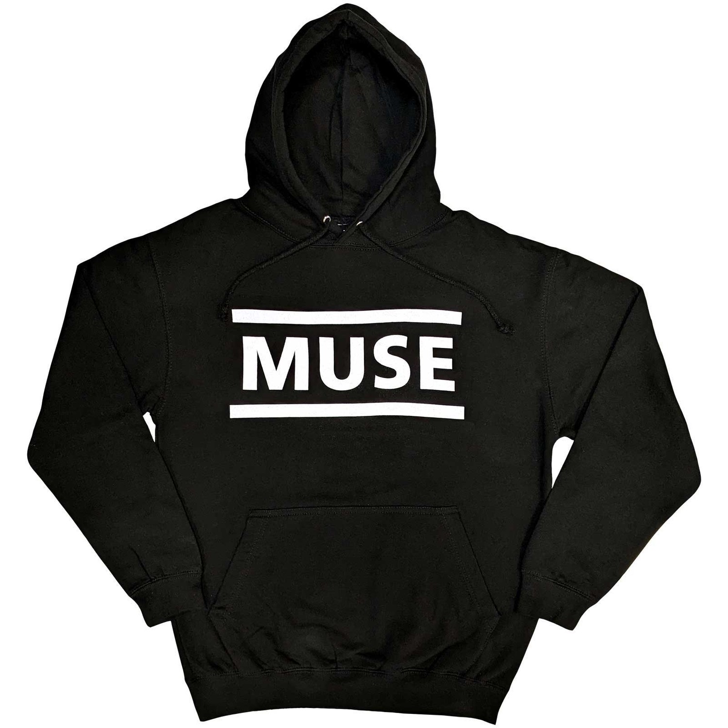 Muse Unisex Pullover Hoodie: White Logo (Small)
