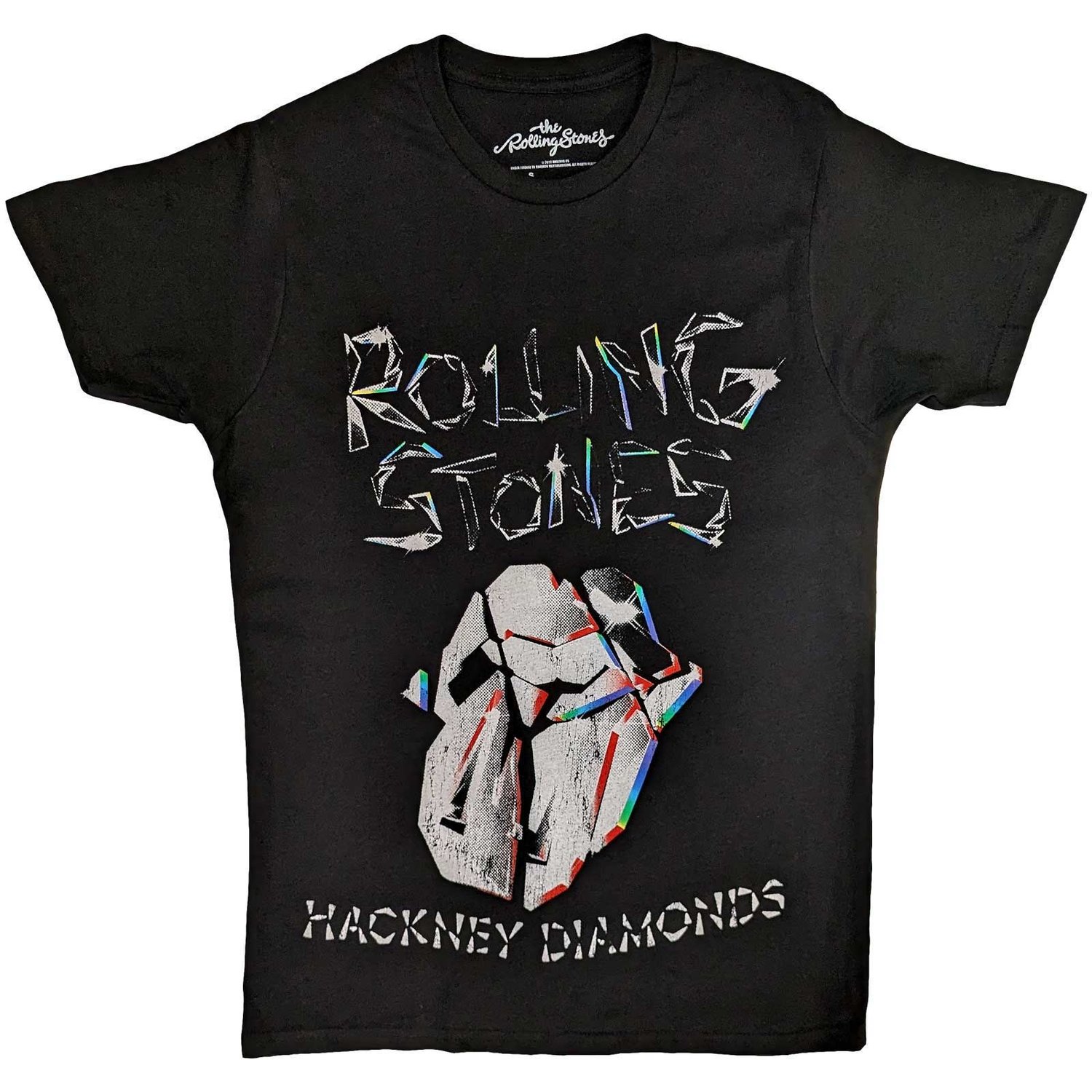 The Rolling Stones Unisex T-Shirt: Hackney Diamonds Faded Logo (Medium)