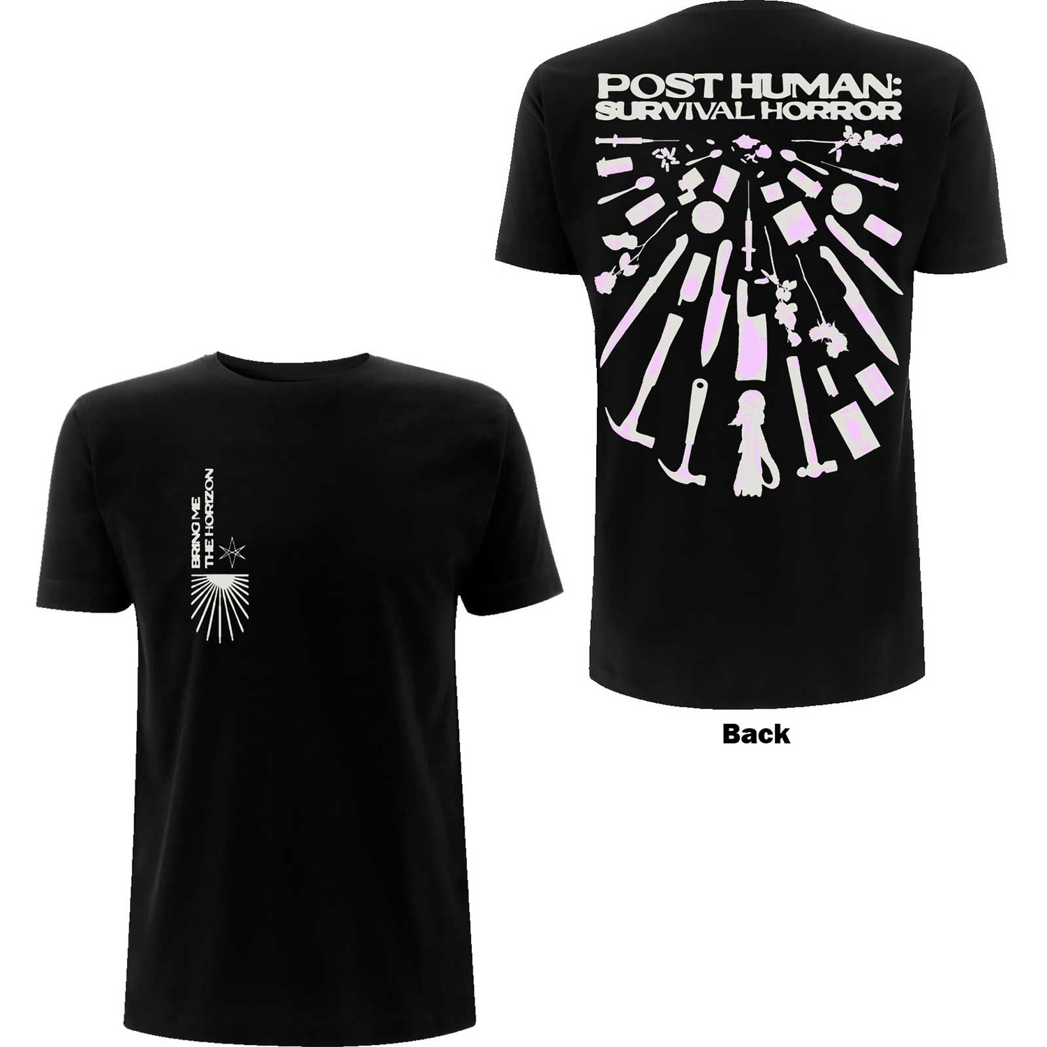 Bring Me The Horizon Unisex T-Shirt: Tools (Back Print) (Medium)