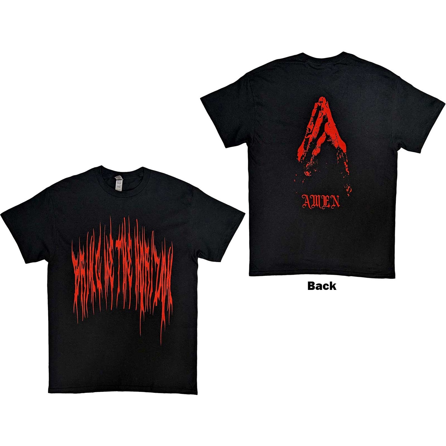 Bring Me The Horizon Unisex T-Shirt: Praying Amend (Back Print) (Medium)