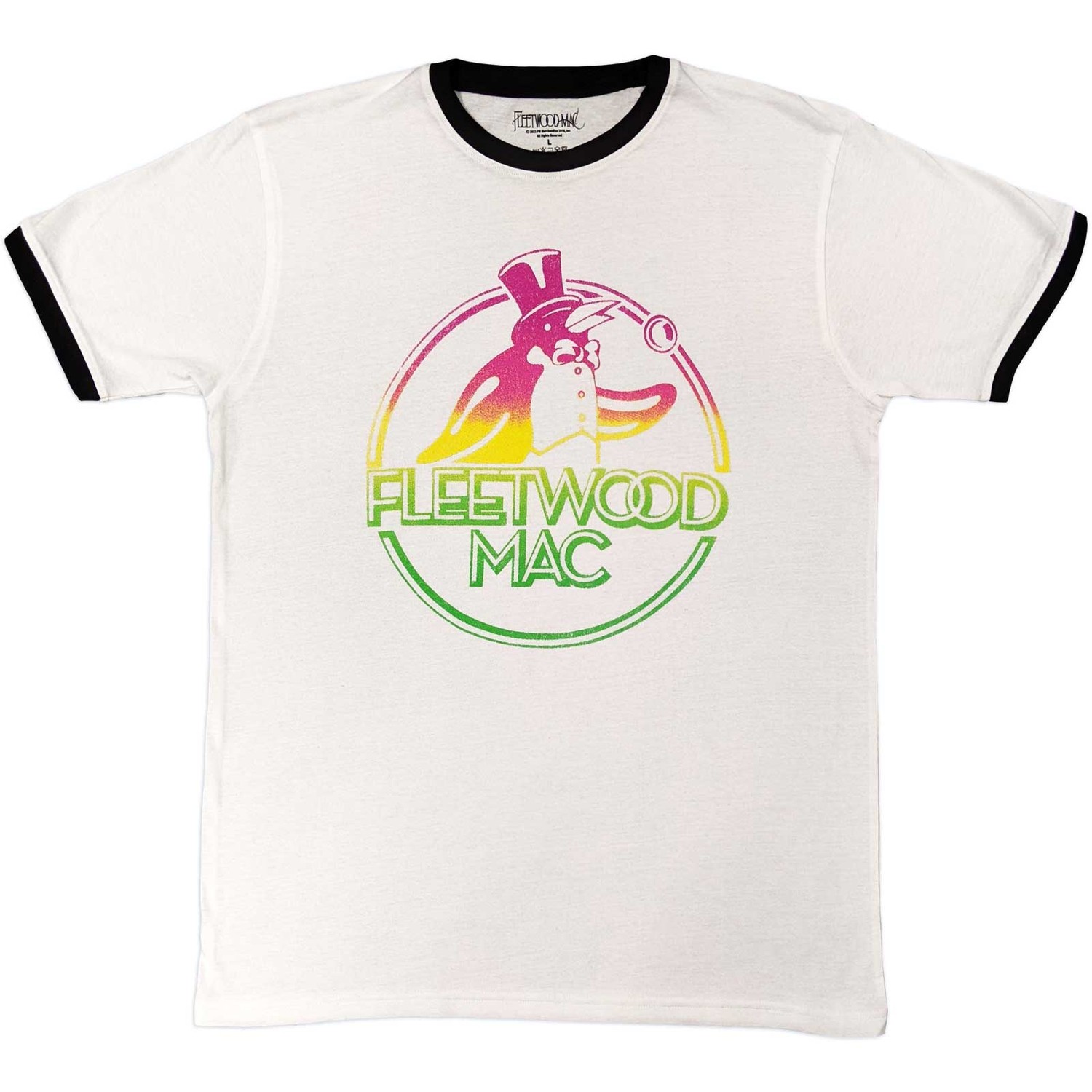 Fleetwood Mac Unisex Ringer T-Shirt: Penguin (XX-Large)
