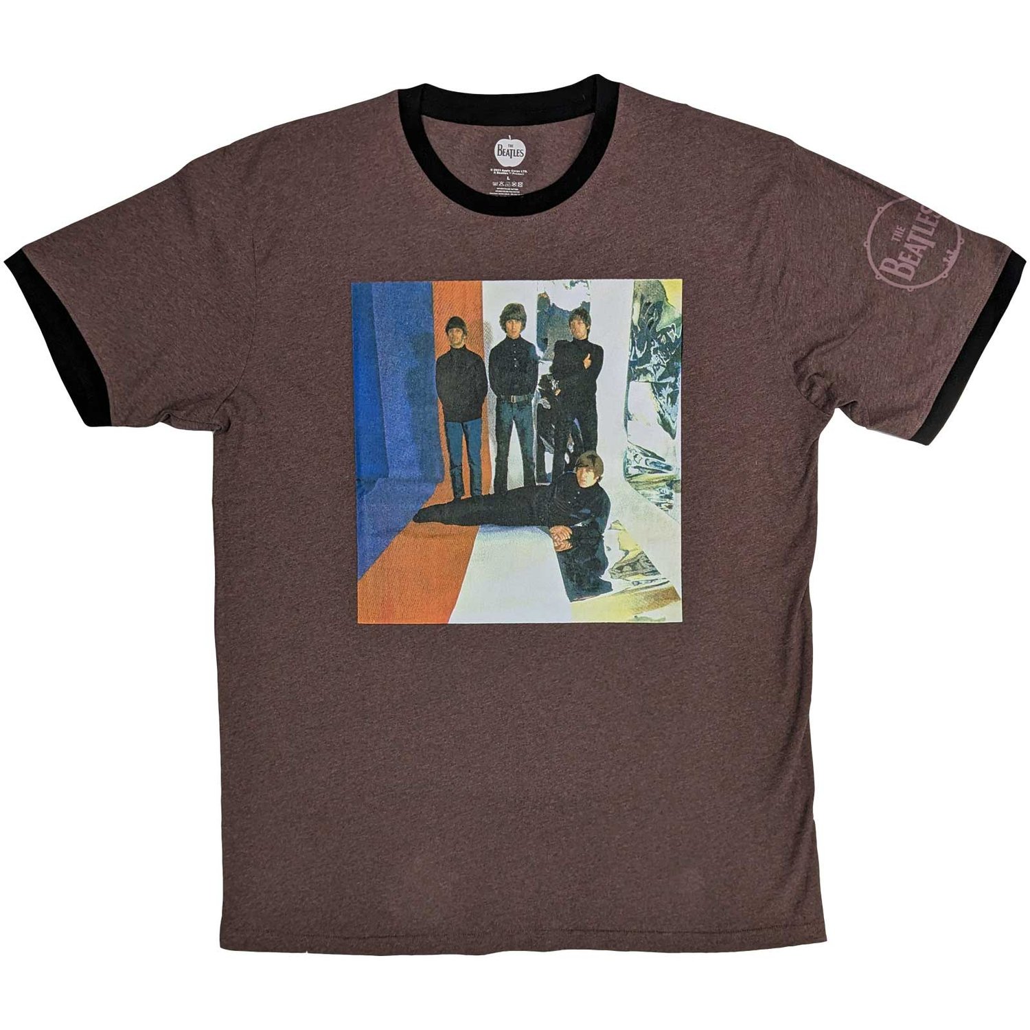 The Beatles Unisex Ringer T-Shirt: Stripes (Medium)
