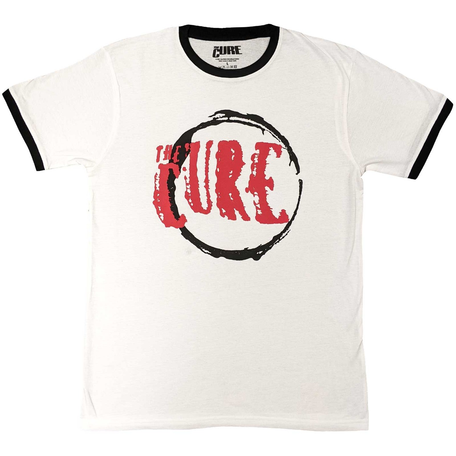 The Cure Unisex Ringer T-Shirt: Circle Logo (XX-Large)