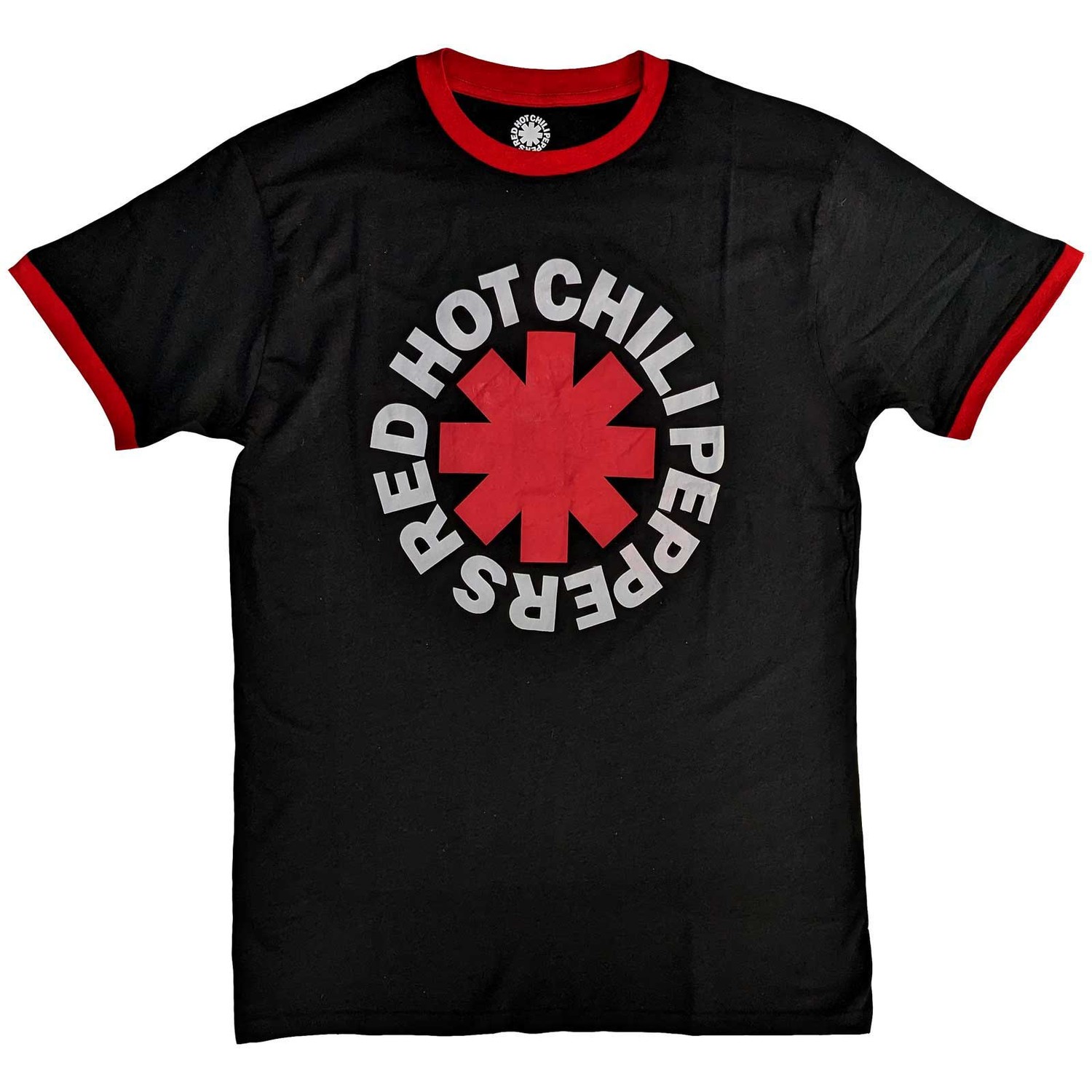 Red Hot Chili Peppers Unisex Ringer T-Shirt: Classic Asterisk (XX-Large)