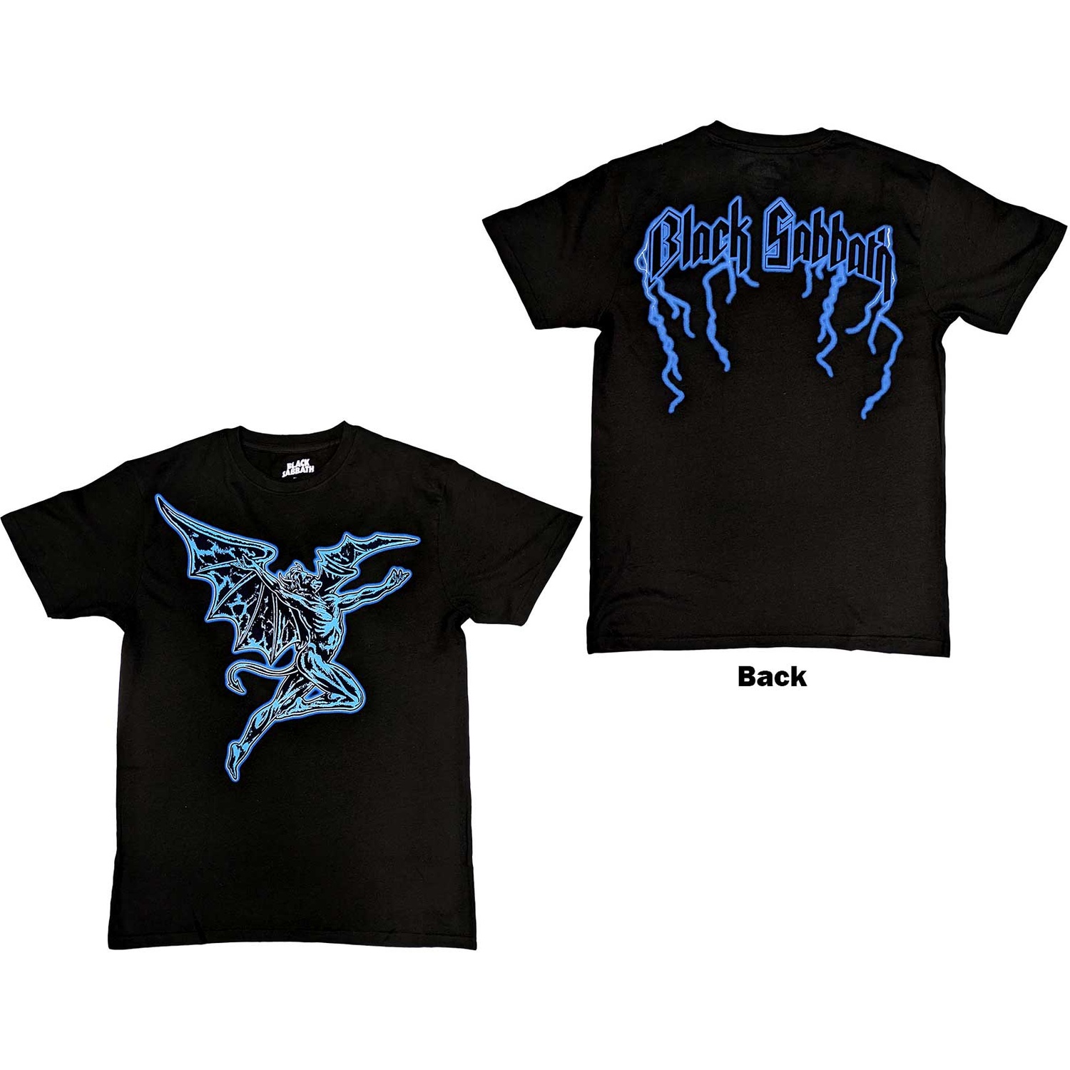 Black Sabbath Unisex T-Shirt: Lightning Henry (Back Print) (X-Large)