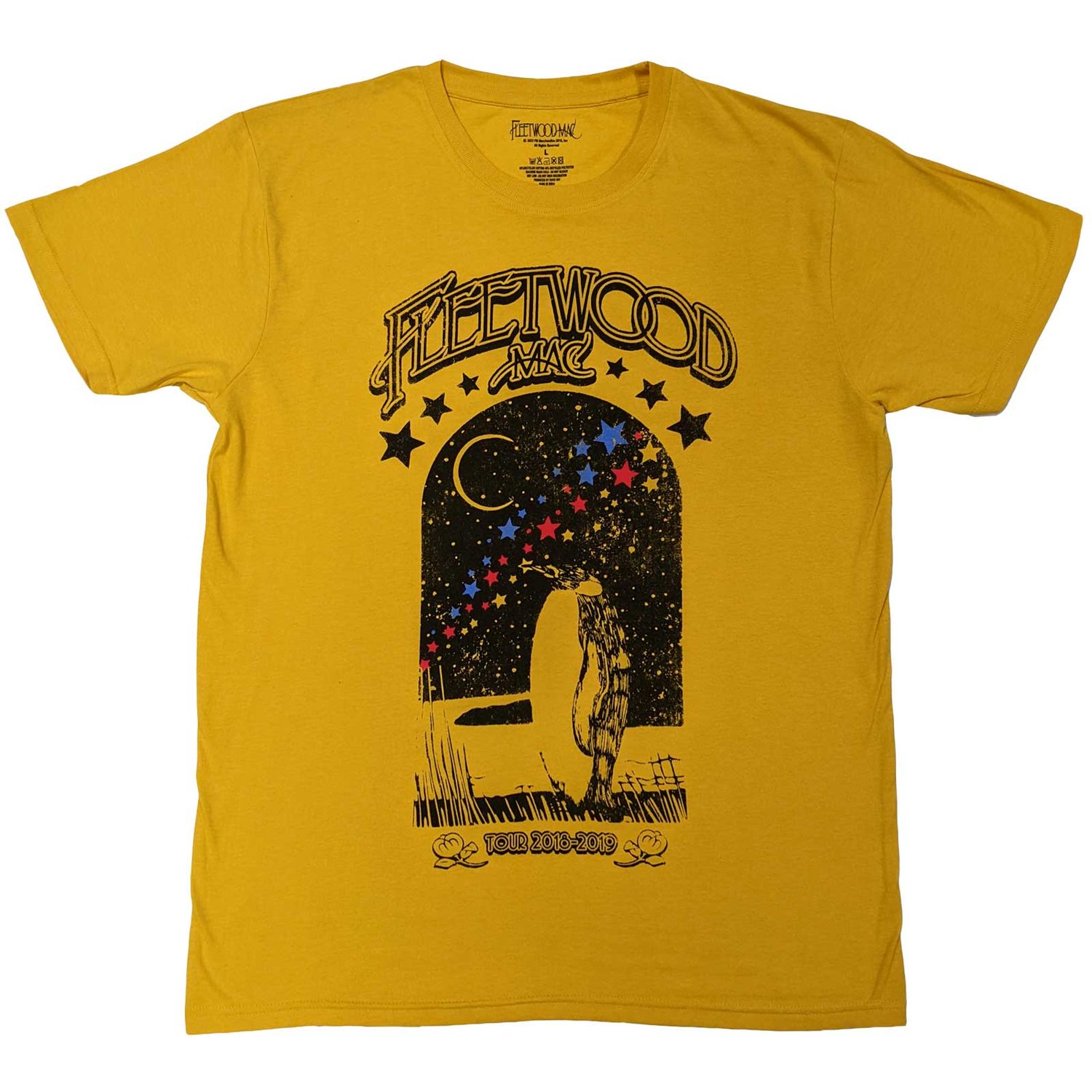 Fleetwood Mac Unisex T-Shirt: Tour 2018 - 2019 Penguin (X-Large)