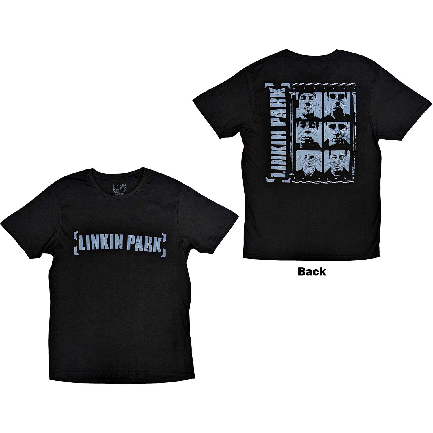 Linkin Park Unisex T-Shirt: Meteora Portraits (Back Print) (X-Large)