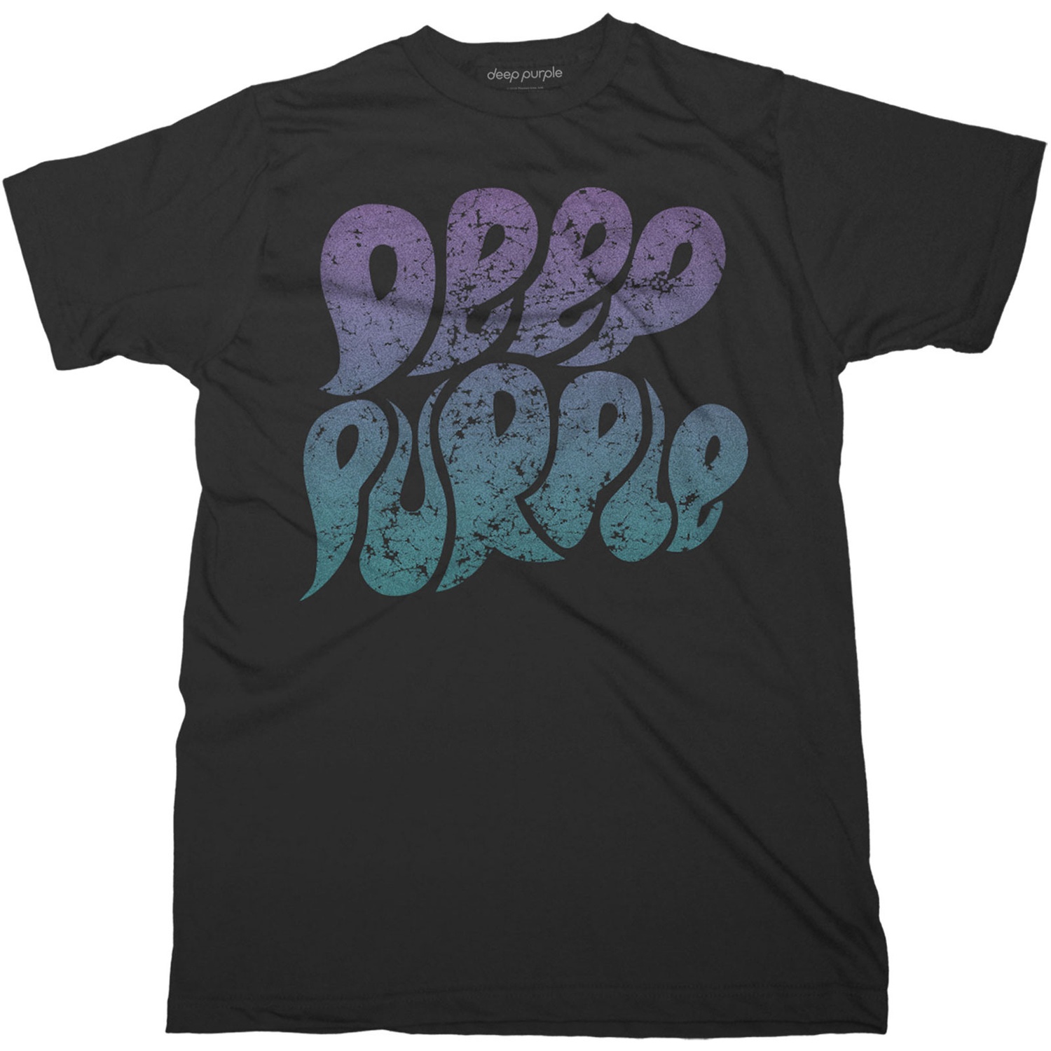 Deep Purple Unisex T-Shirt: Bubble Logo (X-Large)