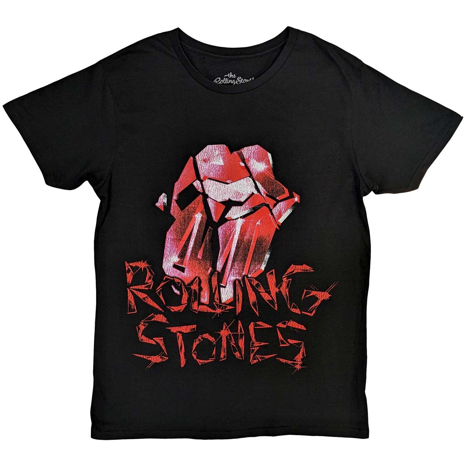 The Rolling Stones Unisex T-Shirt: Hackney Diamonds Cracked Glass Tongue (XX-Large)