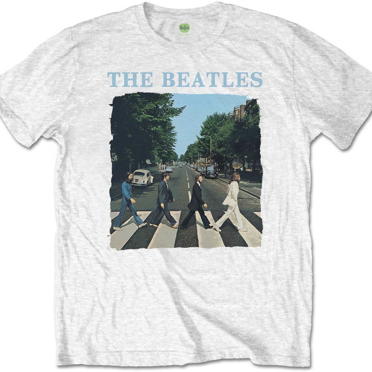 The Beatles Unisex T-Shirt: Abbey Road & Logo (Small)