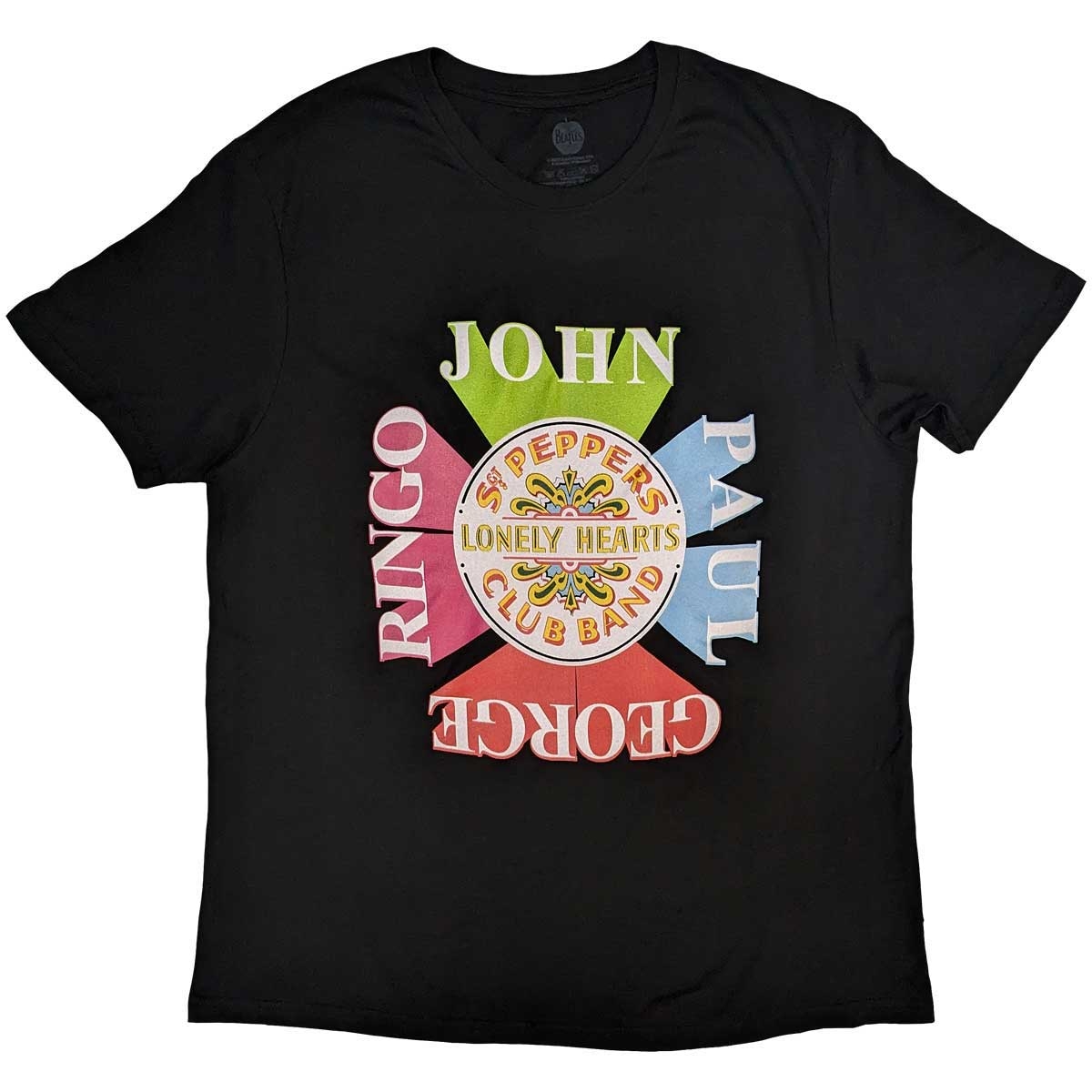 The Beatles Unisex T-Shirt: Sgt Pepper Drum & Names (Medium)