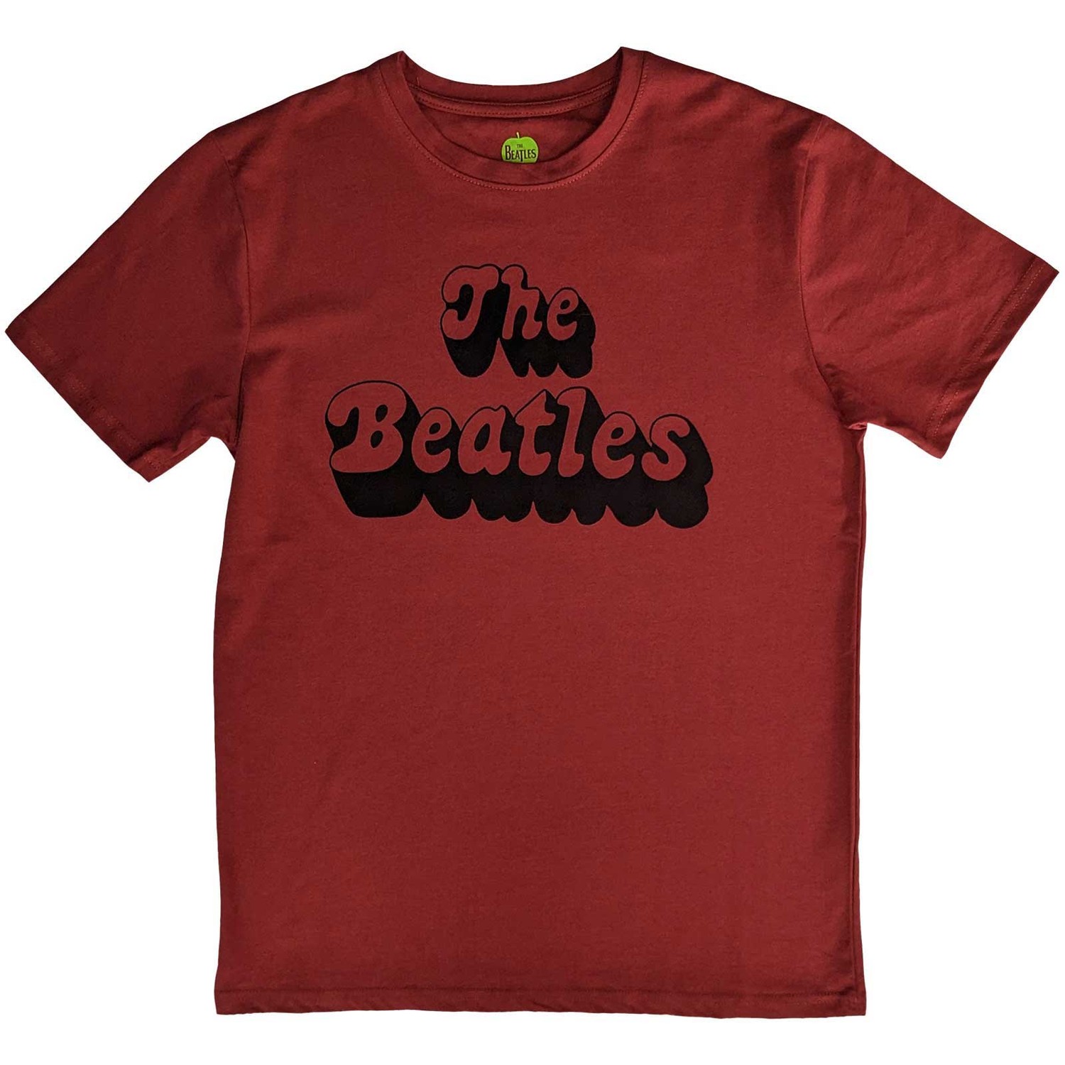The Beatles Unisex T-Shirt: Text Logo Shadow (Small)