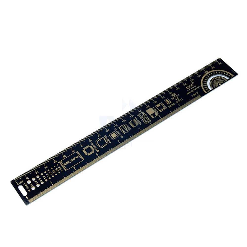 25 cm PCB / Mönsterkorts Ruler / Linjal