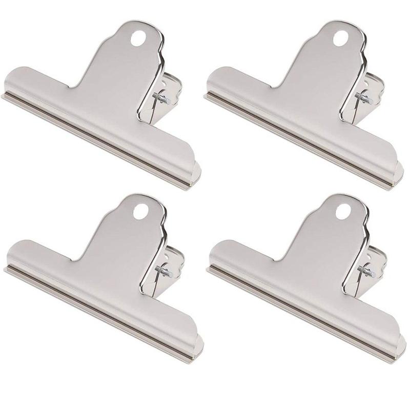 4-pack 15 cm Starka Dokumentklämmor i Stål
