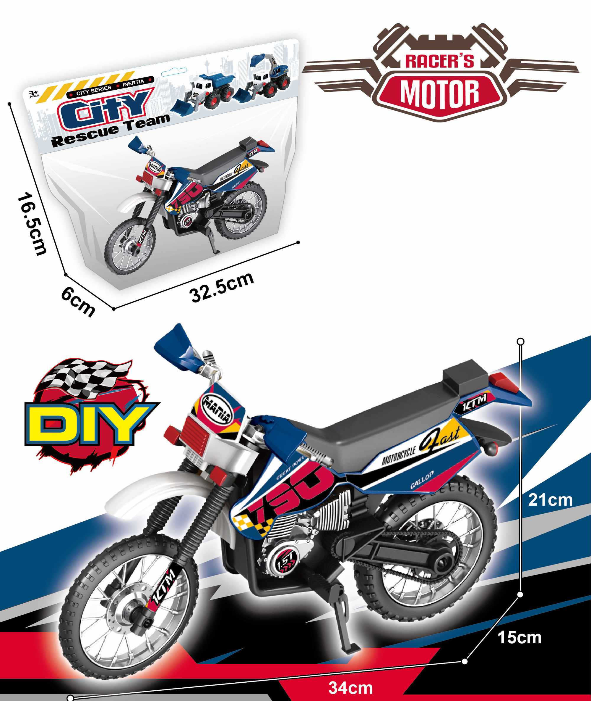 Osta lelumoottoripyöriä ja -motocross-pyöriä netistä | CDON