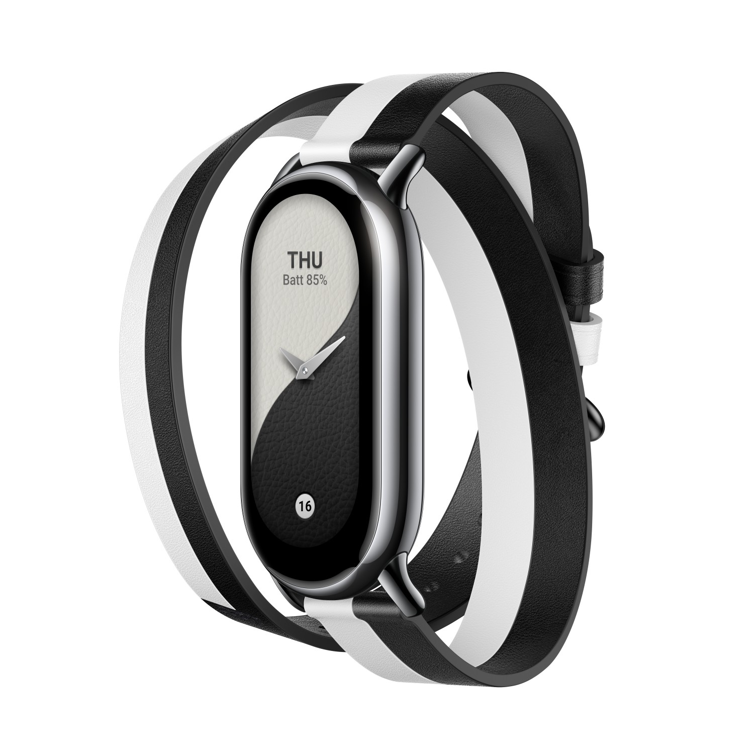 Smart Band 8 Double Wrap Strap - Black and