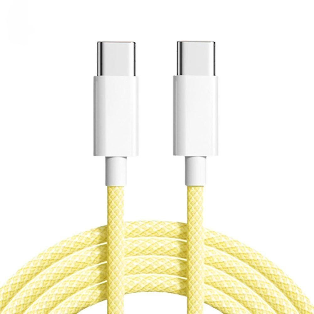 NÖRDIC 1m USB 2.0 USB-C till C kabel för iPhone 15/15 Pro/15 Plus/15 Pro Max 3A 480Mbps 60W