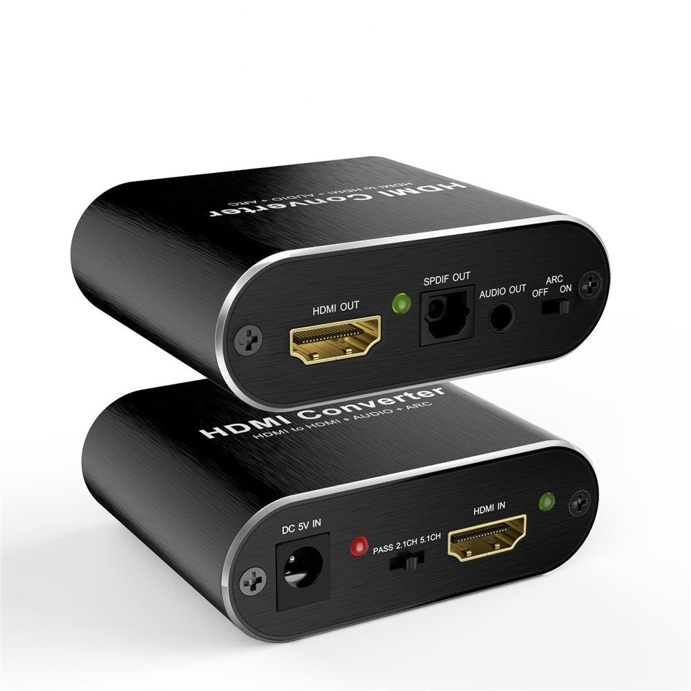 NÖRDIC Extractor HDMI till HDMI, Toslink och 3,5mm stereo med ARC, 4K 60Hz Dolby 3D