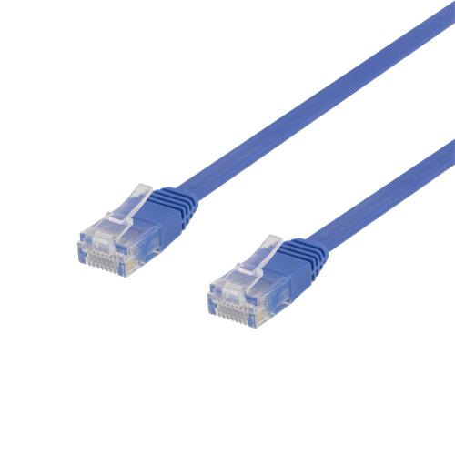 NÖRDIC Cat6 U/UTP flat nätverkskabel 3m 250MHz bandbredd och 10Gbps överföringshastighet