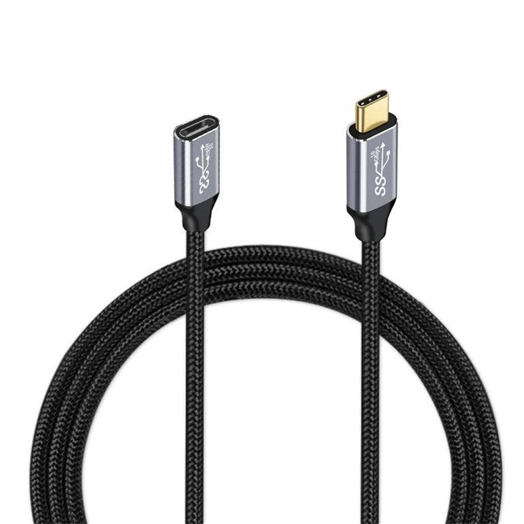 NÖRDIC 1,5m USB3.2 SuperSpeed USB 5Gbps USB-C till C förlängningskabel med Power Delivery 60W och 4K60Hz video