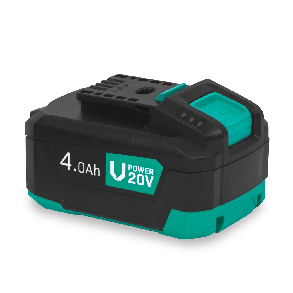 VONROC 20V 4.0Ah Batteri – Lithium-ion med dubbelriktad USB-C-port & Power Delivery (PD)