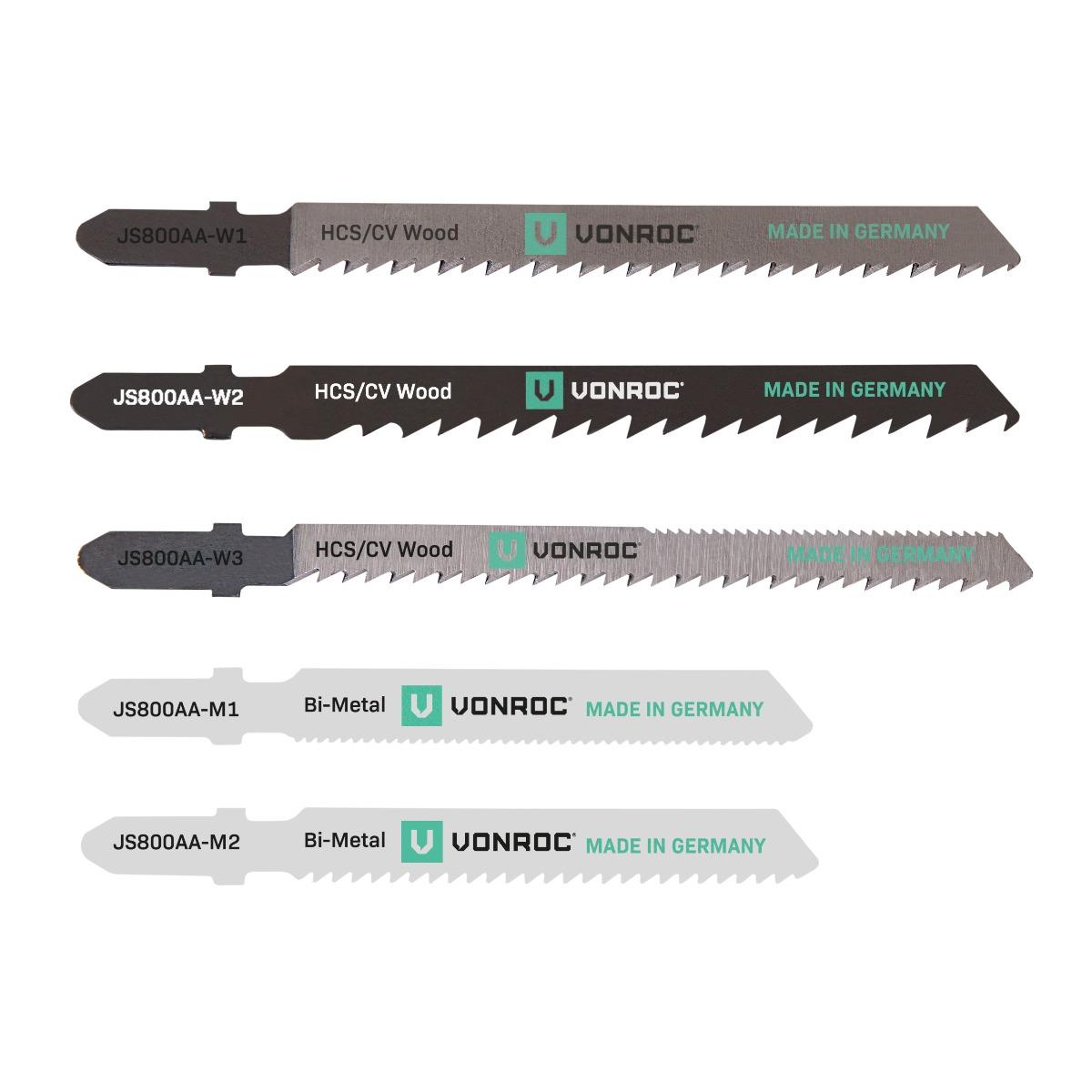 Vonroc Sågblad 5St. För Sticksåg (Tillverkas I Tyskland)