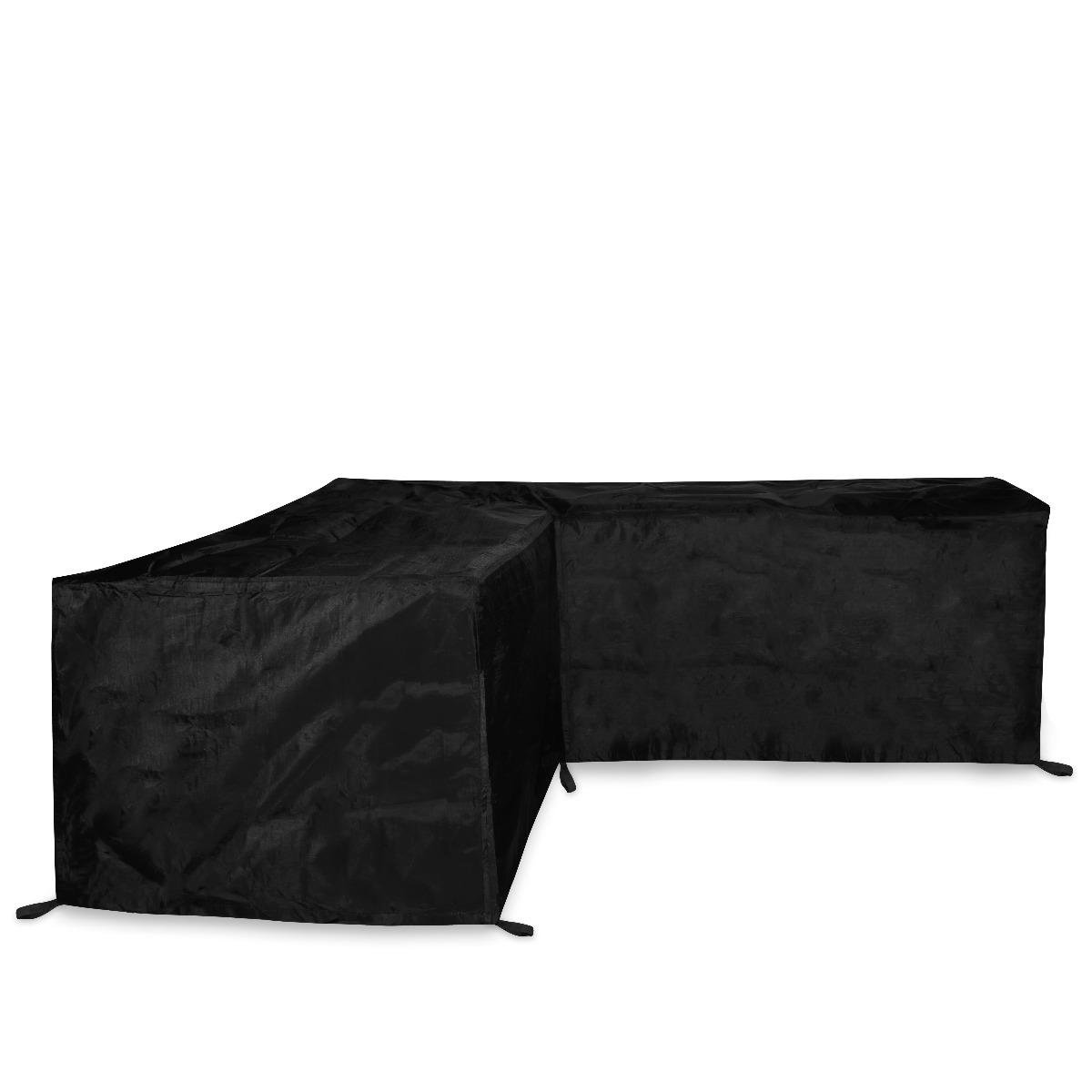 VONROC Skyddsöverdrag för L-formade Loungemöbler – 215x215x85 cm, H: 70 cm, Vattentätt och UV-beständigt, Premiumkvalitet