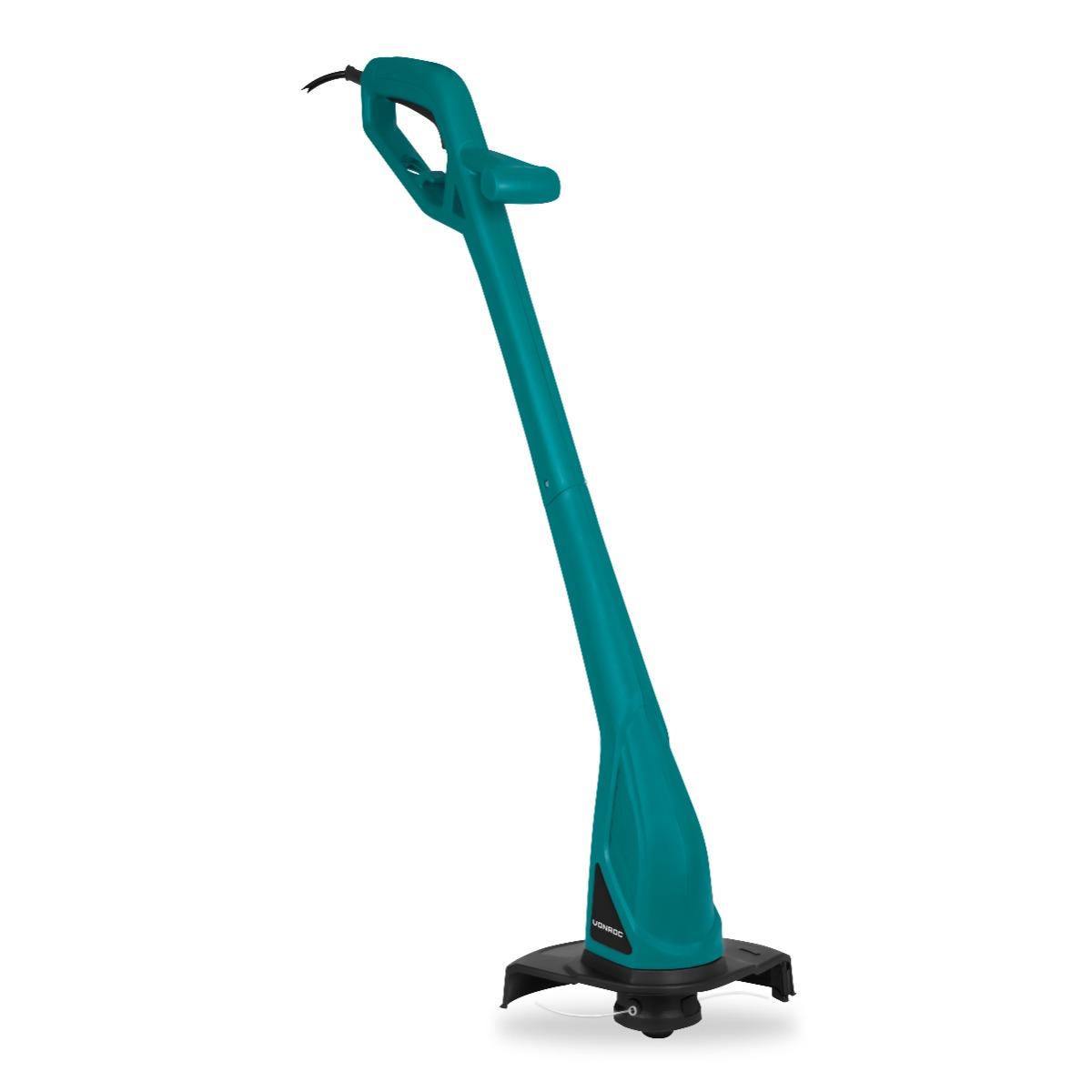 VONROC Grästrimmer 300W – 230mm Klippdiameter, Tap and Go Spole, Kompakt & Lätt, För Gräskanter och Ogräs
