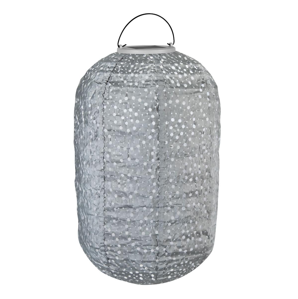 VONROC Havelampe - Solar - Solcelle | Luna Pillar | 350x220mm | LED | Stengrå