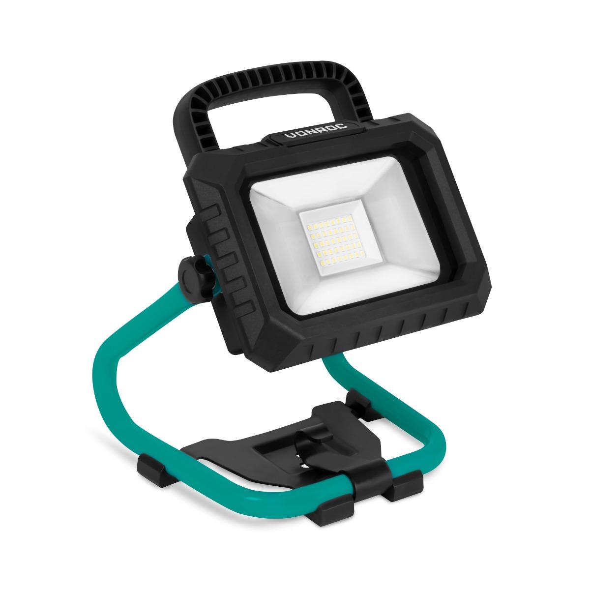 VONROC Batteridriven LED-arbetslampa 20W – 1800 lumen